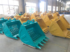 2-50t Customized Excavator Skeleton Bucket Drainage Sifting Lattice Buckets With Double Blade