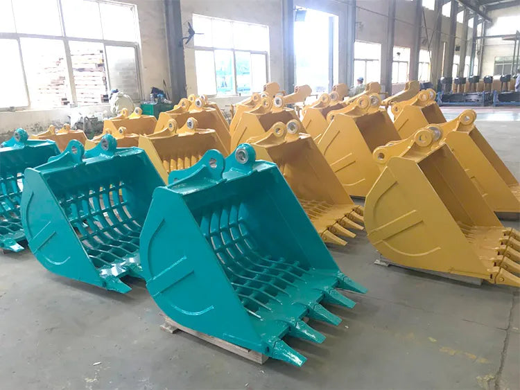 2-50t Customized Excavator Skeleton Bucket Drainage Sifting Lattice Buckets With Double Blade