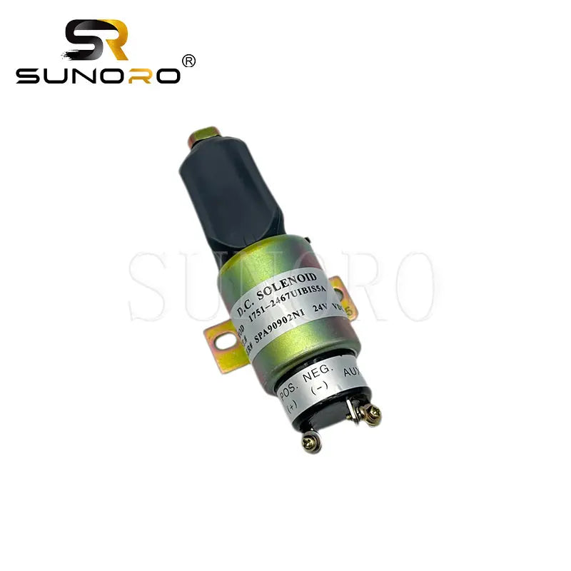 Excavator Engine SA-3766-T 24V Fuel Cut-off Solenoid Valve 1751-24E7U1B1S5A 3864274