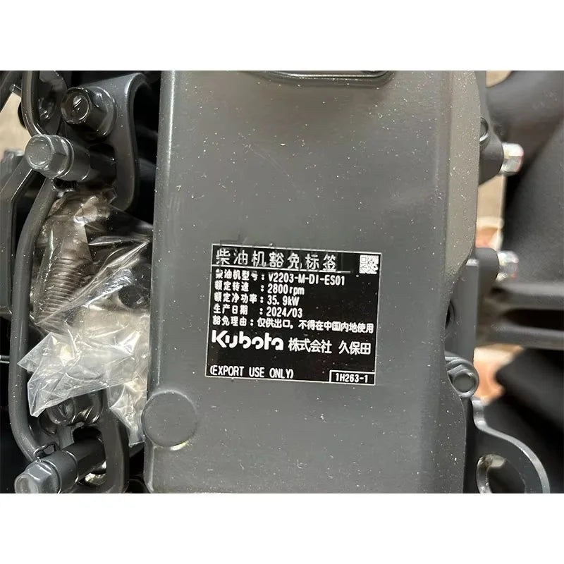 Spot Good Diesel Engine Assembly for Kubota V2203 V2203-M-DI-ES01 Diesel Engine Spare Part Construction Machinery 2800RPM 35.9KW
