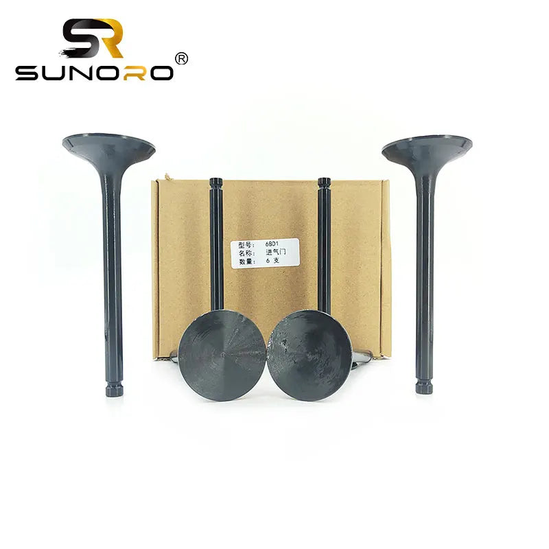 Excavator for Isuzu Engine Intake Valve Parts 6BD1 Diesel Engine Cylinder Block Cylinder Head 1-12551139-5 Construction