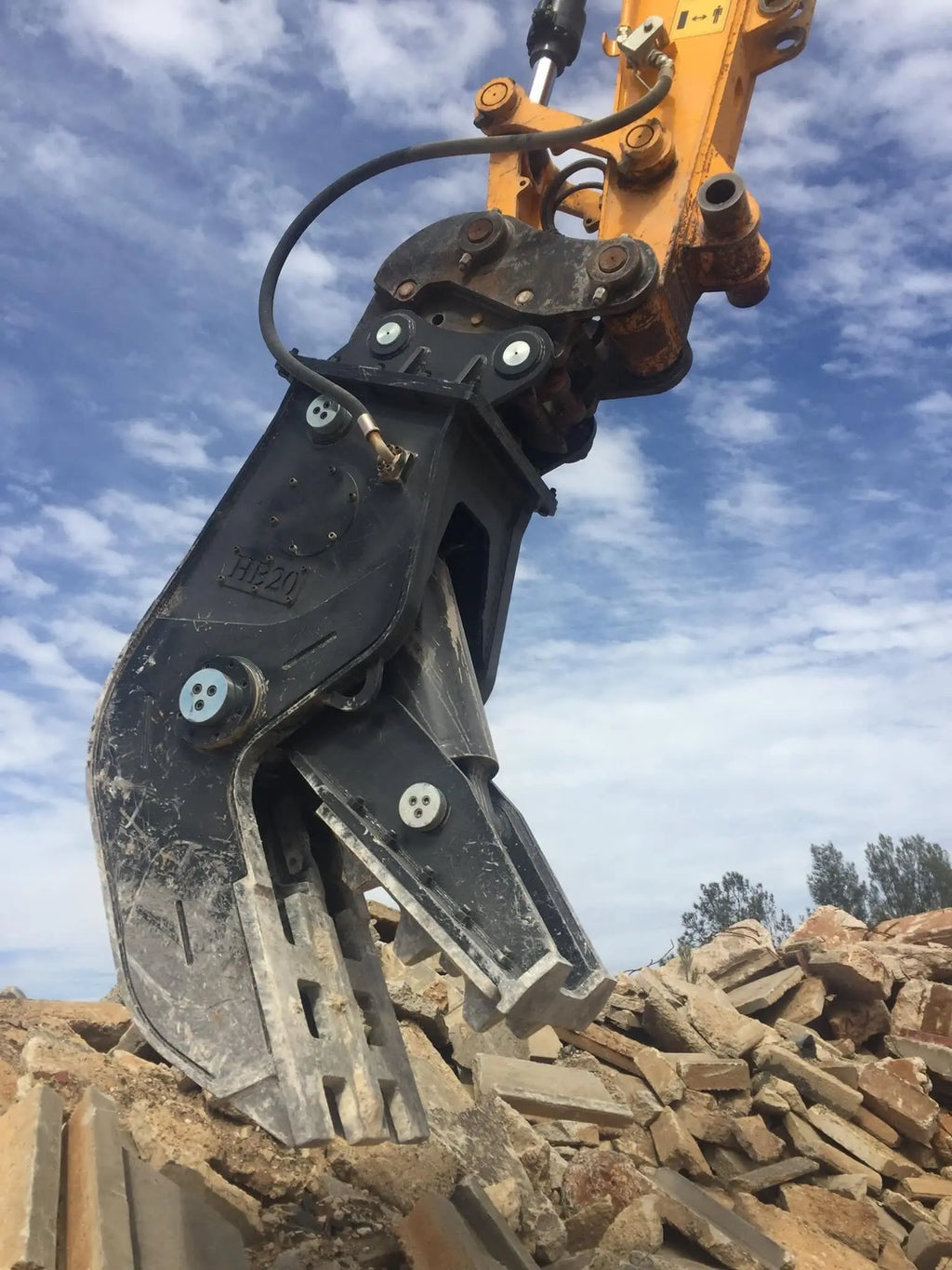 Hydraulic Jaw Pulverizer Concrete Crusher Cutter Shear With Rotary Rotating for Excavator Frontal Crushing Shear