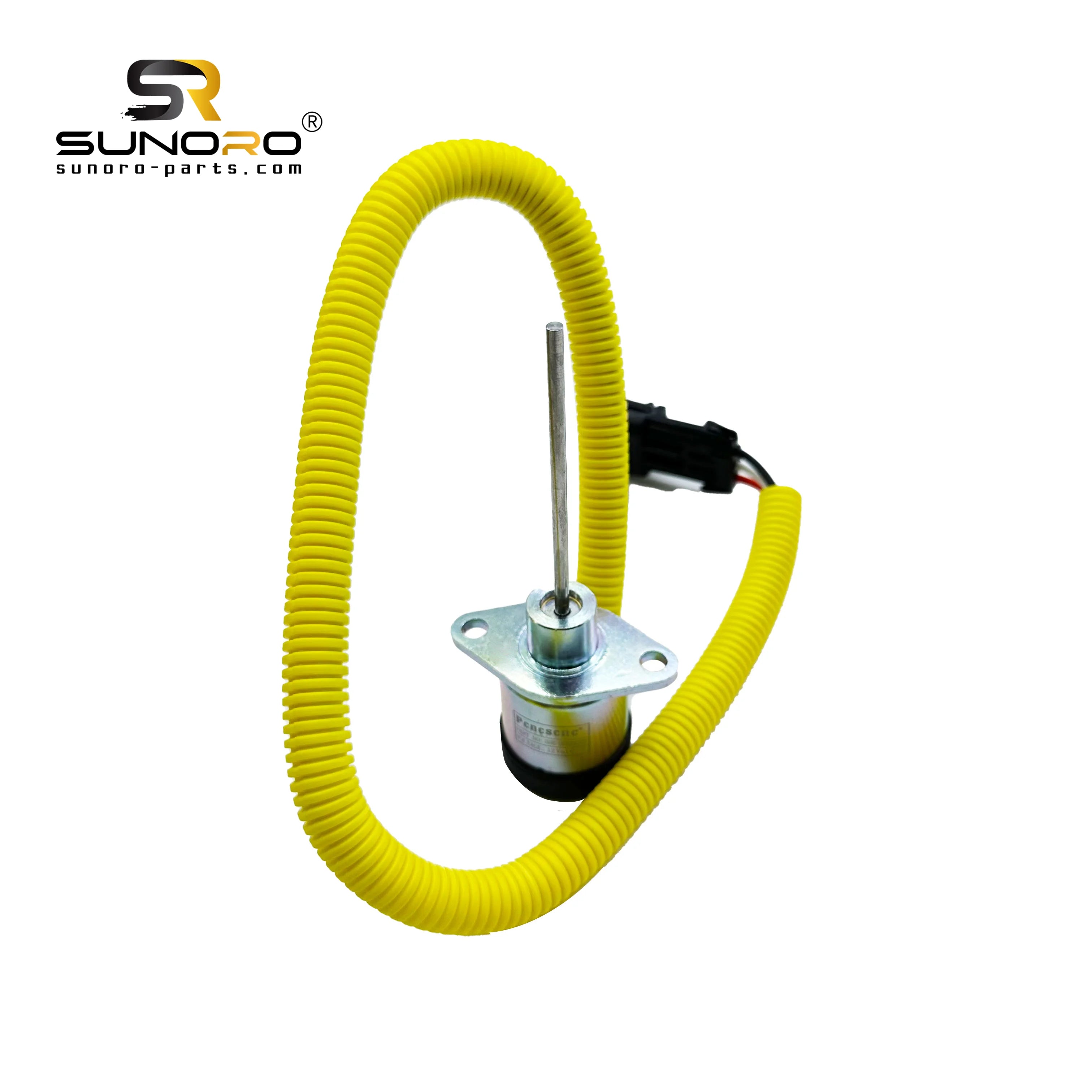 SUNORO Excavator Solenoid Valve 12V Fuel Shutoff Solenoid 1503ES-12A5SUC9SCC28 Stop Solenoid for Ku-bota Diesel Engine Parts