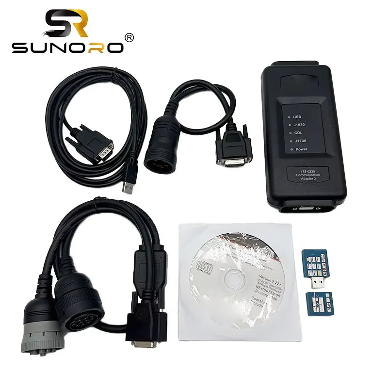 ET-4 IV Electric System Diagnostic Adapter 4780235 5385051 Communication Adapter Tools for Excavator