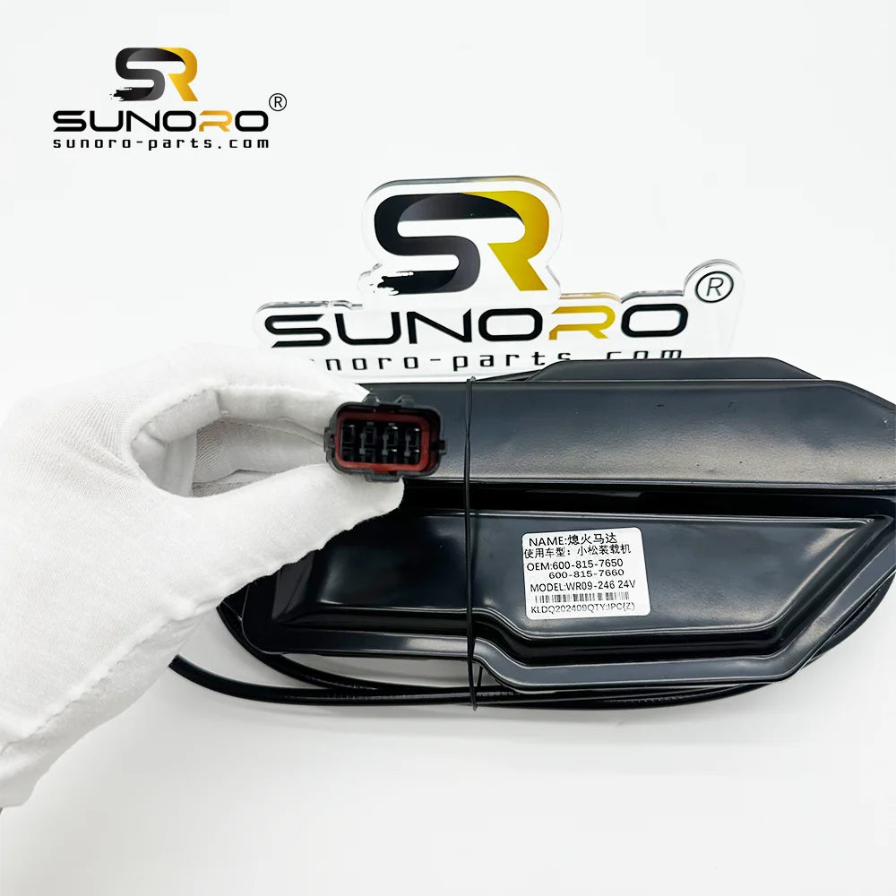 600-815-7650 600-815-7660 Motor Stop Wheel Loader Engine Stop Motor PC WR09-246 24V PC400-7 WA380 WA470-3 Flameout Motor