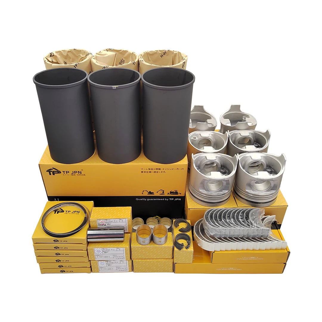 SUNORO Original 4JA1 4JB1 4JJ1 4JG1 4JG2 4LE2 Liner Kit 6BG1 6HK1 6HH1 6SD1 Engine Cylinder Liner Piston Kit