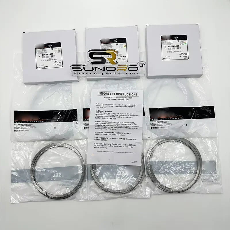 Engine Piston Ring Assembly 1W-8922 FP 3406 3408 7s9404 9s3068 211-4321 8n0822 Construction Machinery Parts