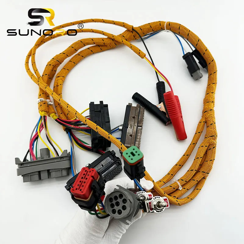 SUNORO Excavator 320C/D Engine Comprehensive Test Wiring Harness Diagnostic Cable 296-4617