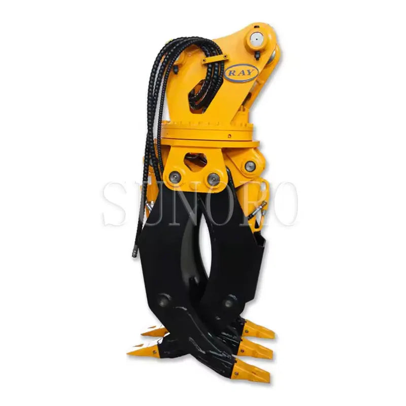 Excavator Wood Grab Hydraulic Wood Grabber Hydraulic Rotating Rock Grapple