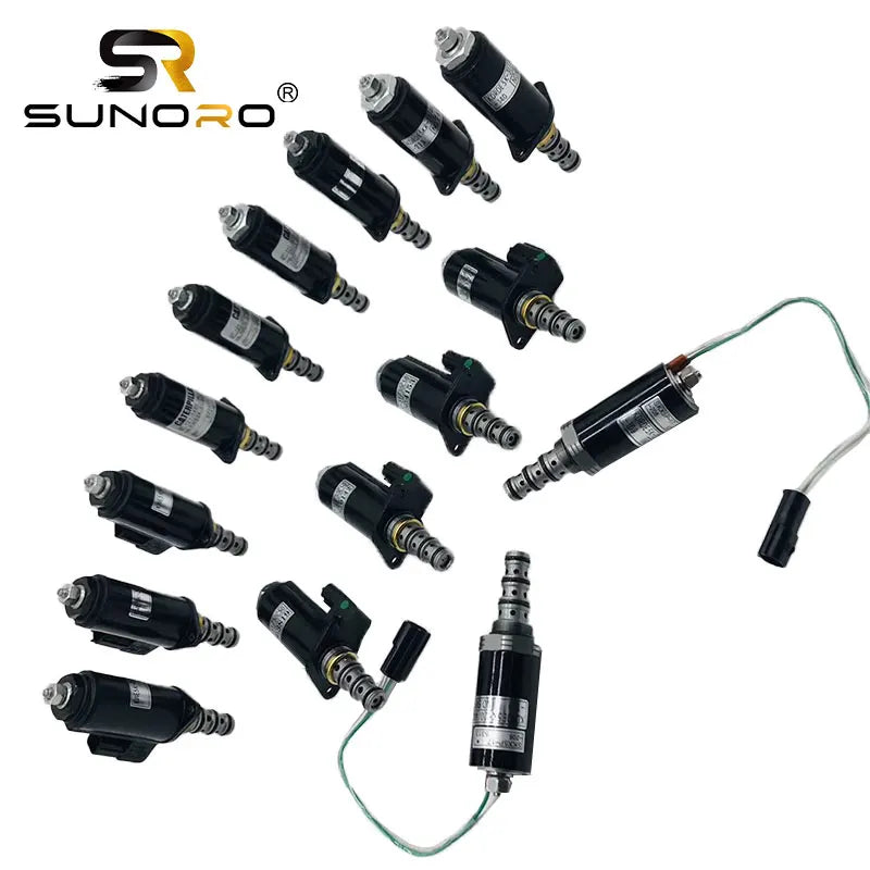 SUNORO Solenoid Valve E320B C D 121-1491 121-1490 111-9916 SK200-8 YN35V00041F1 KDRDE5K-31-30C50-102 YN35V00050F1 YN35V00049F1