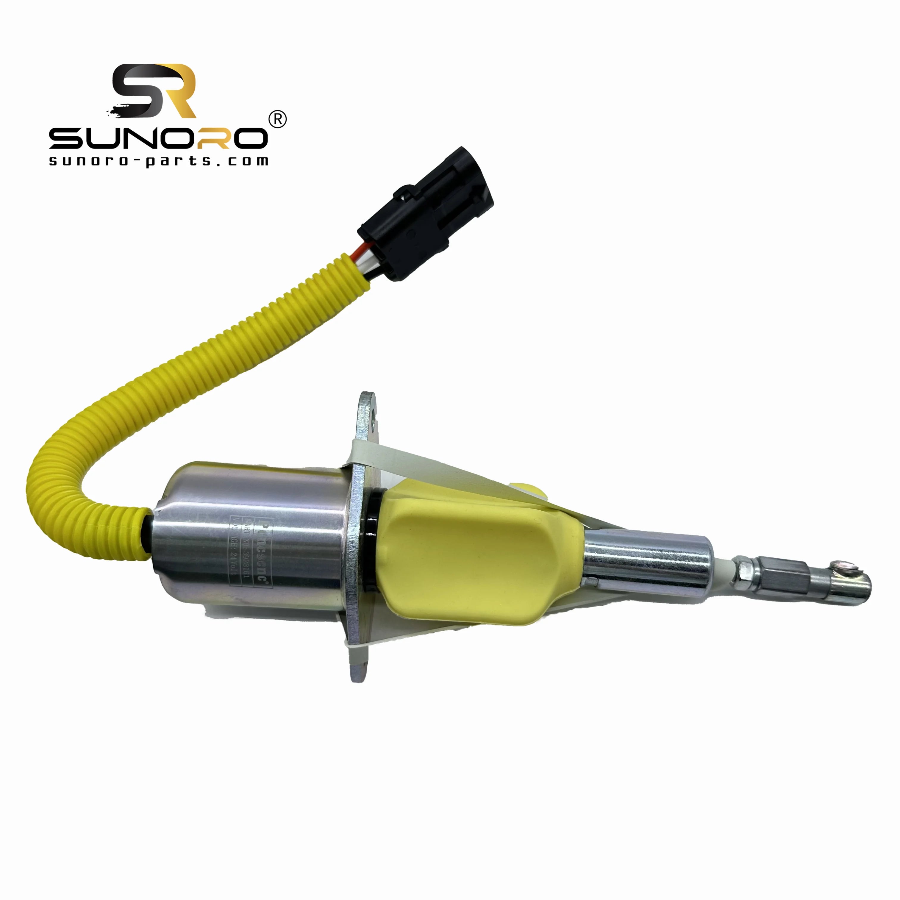 SUNORO High Quality 3928161 R290 24V Diesel Fuel Shut Solenoid 24V 3928161 Cut Off Solenoid Valve for Excavator R290