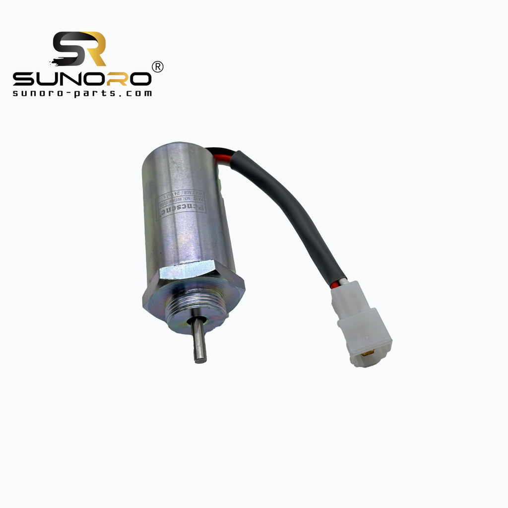 SUNORO High Quality 24V SK75 897209-1152 Shutdown Switch Solenoid Valve 897209-1152 Engine Fuel Stop Solenoid Switch