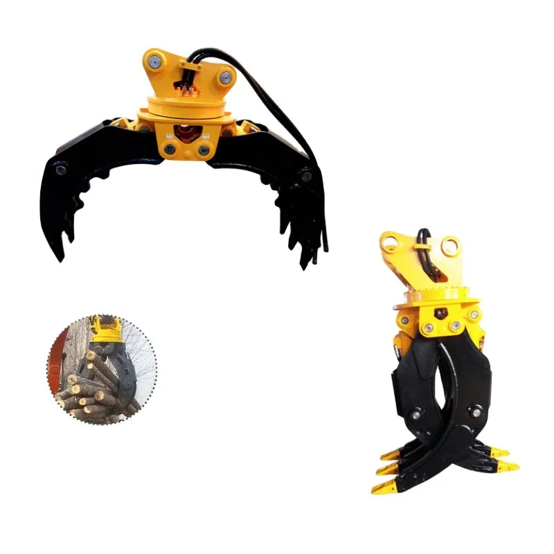 Earthmoving Machinery - Excavators - Log Grab, Rotating Grab, Wood Grab, Accessories - Grab Excavators - Hydraulic Wood Grab