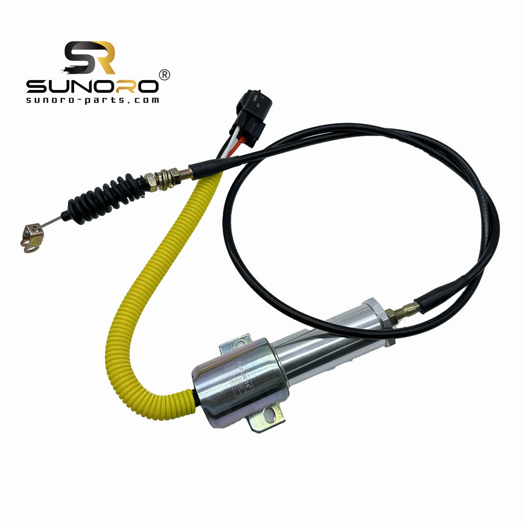 SUNORO High Quality Excavator Parts 11N6-66090 24V Shutoff Flameout 11N6-66090 Stop Solenoid Valve Suitable for R215-9