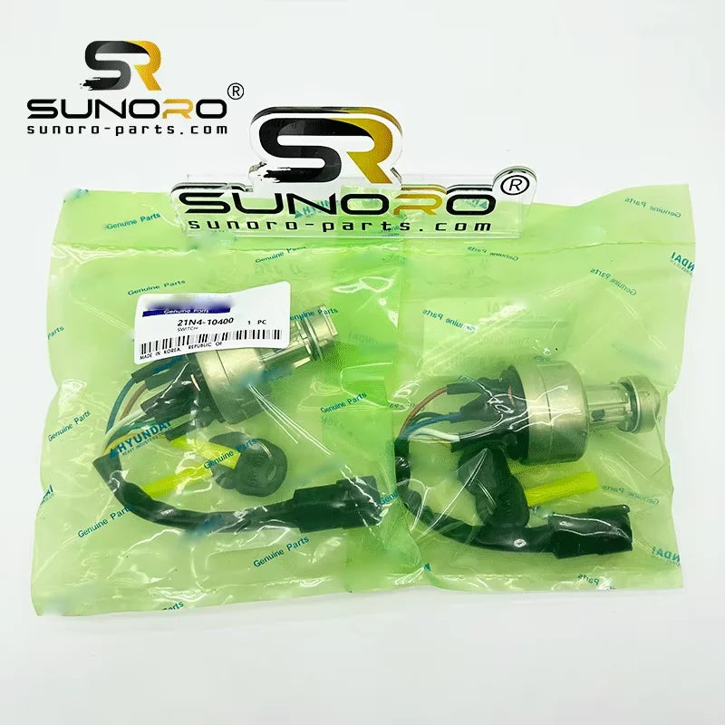 Hyun-dai R220-5 R215-7 R225-7 R220-9 Excavator Ignition Switch with Key 21N4-10400 21N4-10430 Starter Switch