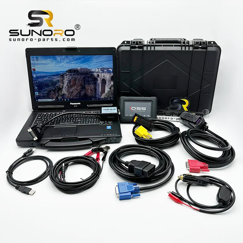 Truck Excavator Commercial Vehicles EURO6/EURO5 Diagnostic Tool for ISUZU Diesel Engine ISUZU IDSS G-IDSS E-IDSS+CF53 Laptop