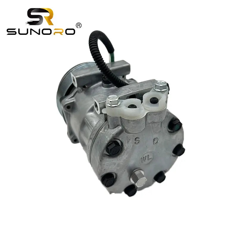 SUNORO Excavator Parts AC Conditioning Compressor 569-07-88122 for Sanden SD7H13 Wheel Loader WA500-7 WA500-8