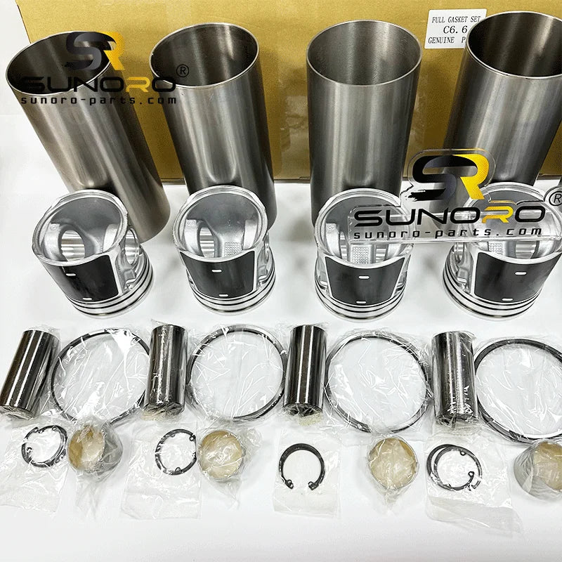 Factory Price CAT Engine Spare Parts C6.6 C4.4 3306 3406 C9.3 C13 C9 C7.1 C11 C15 Liner Kit Overhaul Repair Kit for Caterpillar