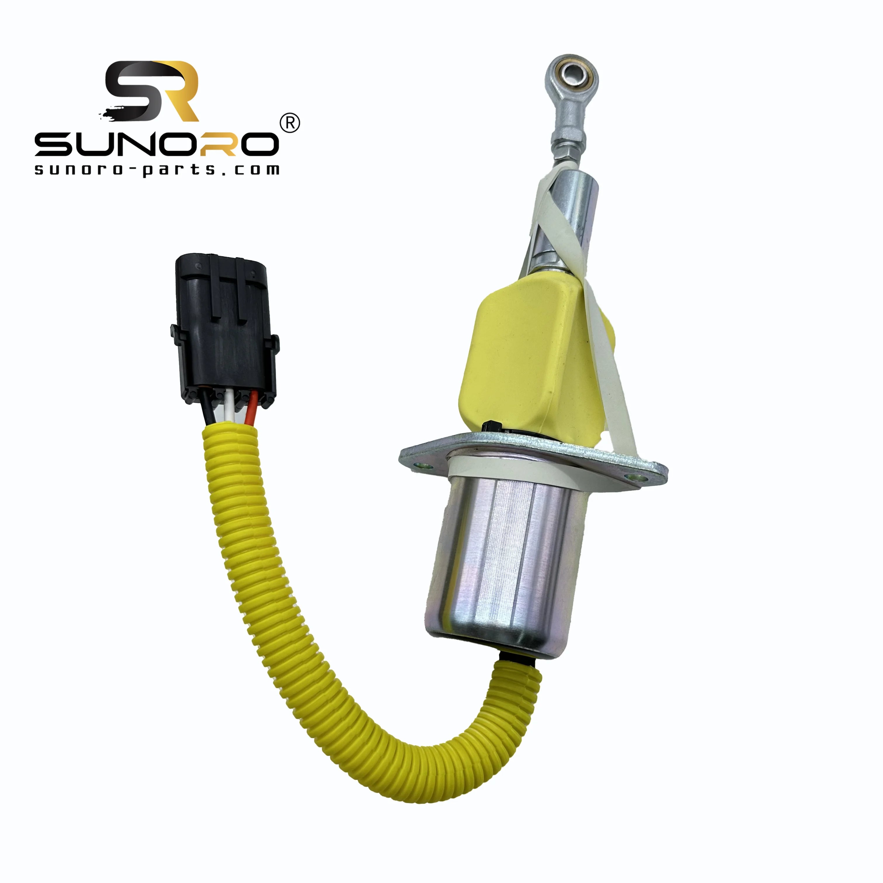 SUNORO High Quality Stop Valve 24v 3930234 Flameout Solenoid Valve 3930234 24V Fuel Shut Off Solenoid Suitable for R305-7 Engine