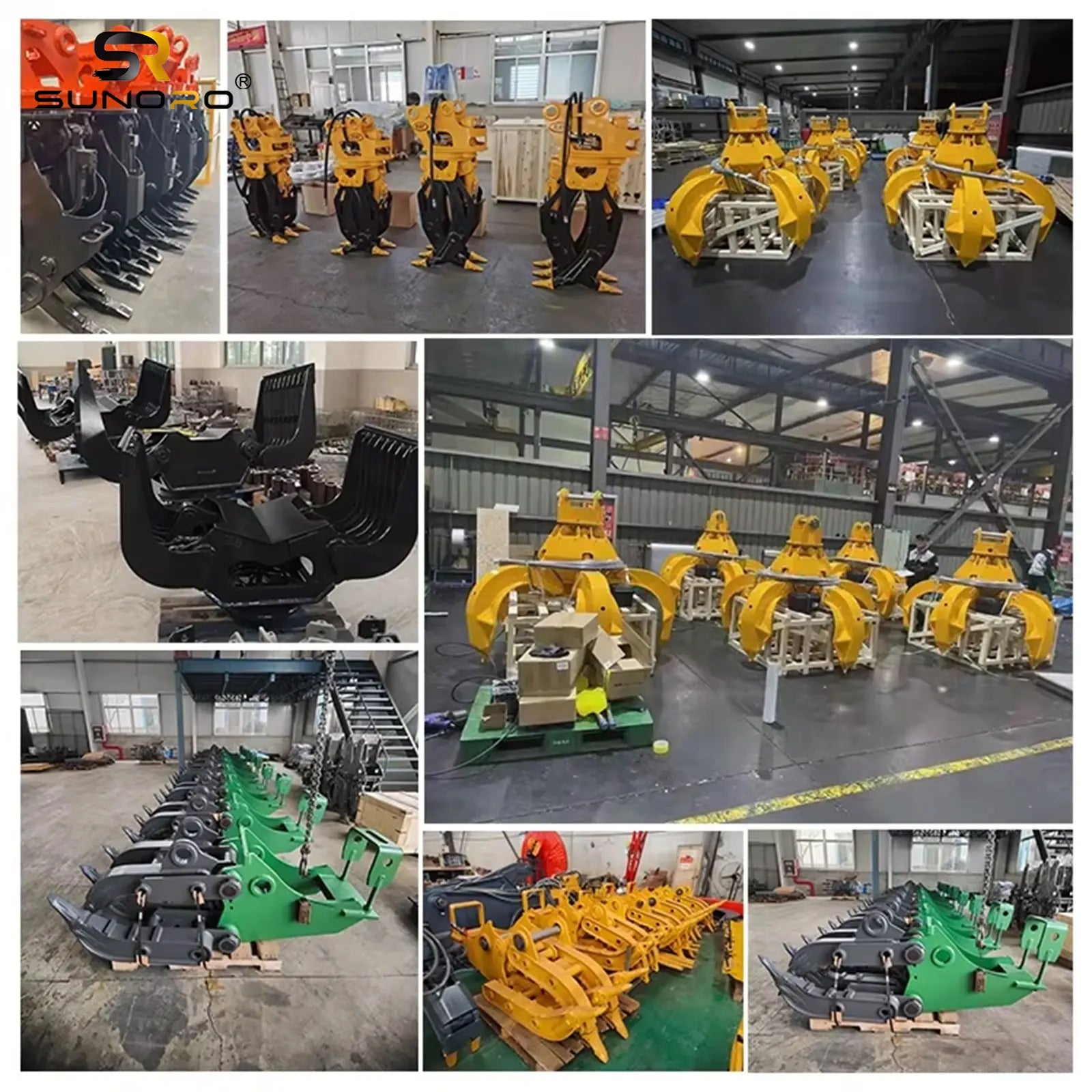 OEM Factory Price Excavator Attachments Log Grab Demolition Steel Scrap Grapple Hydraulic Rotating Wood Rock Stone Grapple