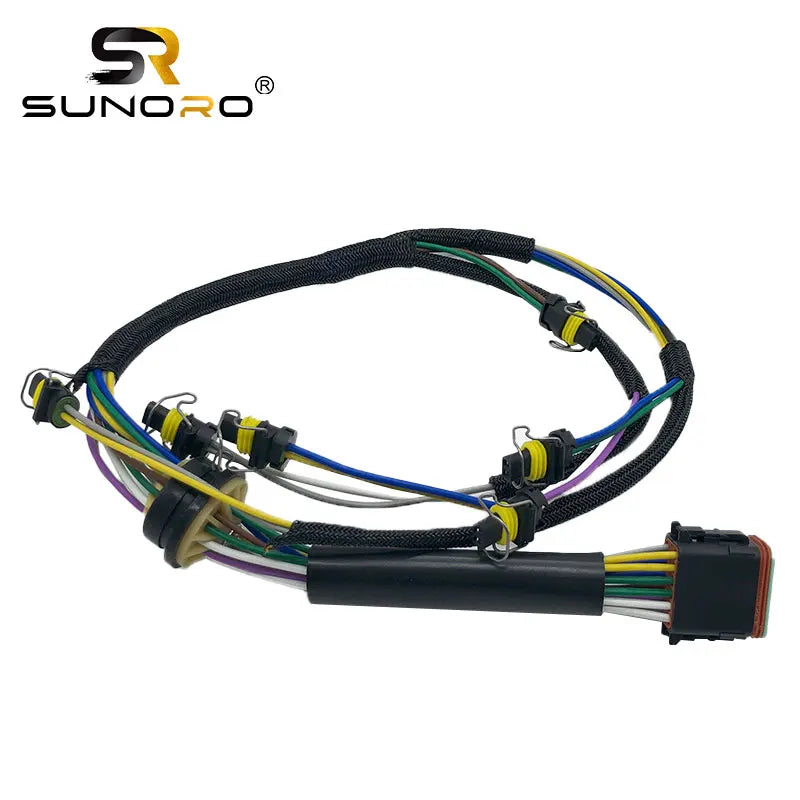 SUNORO Excavator Standard Size E324D E325D E329D E323D C7 Nozzle Harness Engine Injector Harness 222-5917 for Excavator