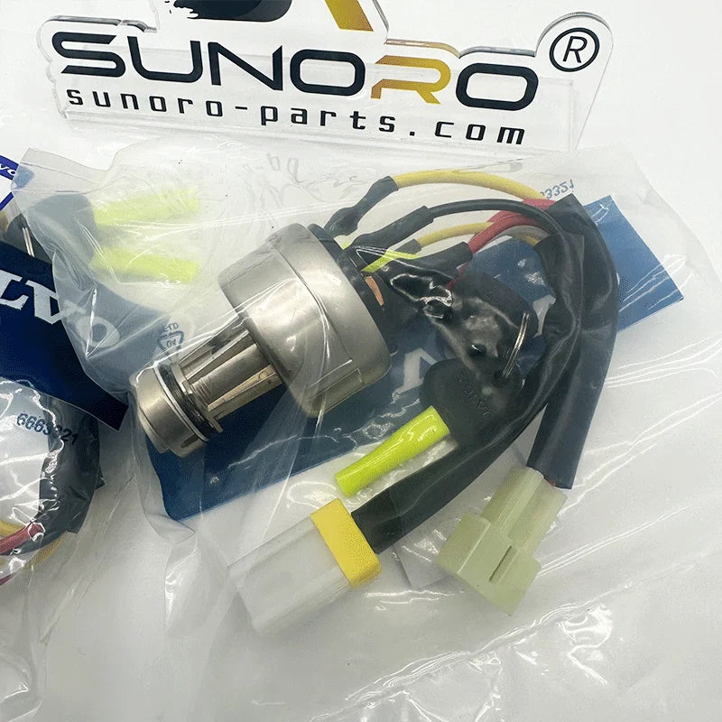 Excavator Parts EC55B EW55B EC160B EC210 with Key Starter Switch 14529152 14526158