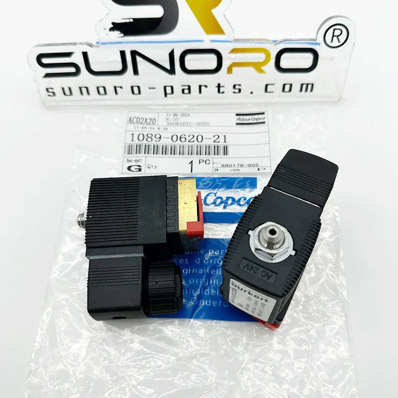 Original Solenoid Valve 1089062021 1089062123 for Atlas Copco Compressor 1089-0620-21