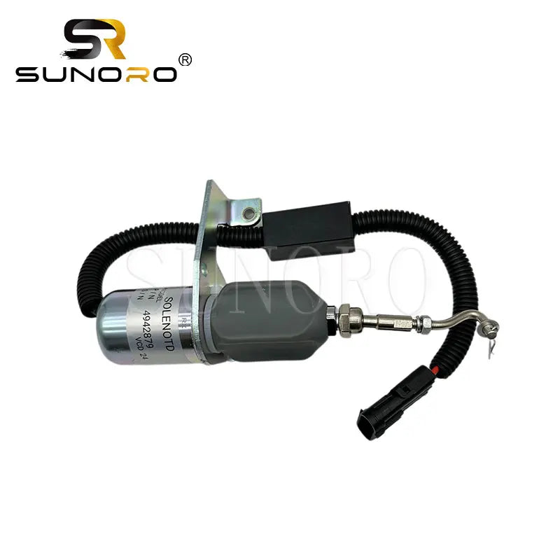 Replacement 24V Shutoff Solenoid 4942879 D59-002-01A 5254169 5295567 5295568 5301701 5304951 5346207 for Cum-mins 6CT 8.3C