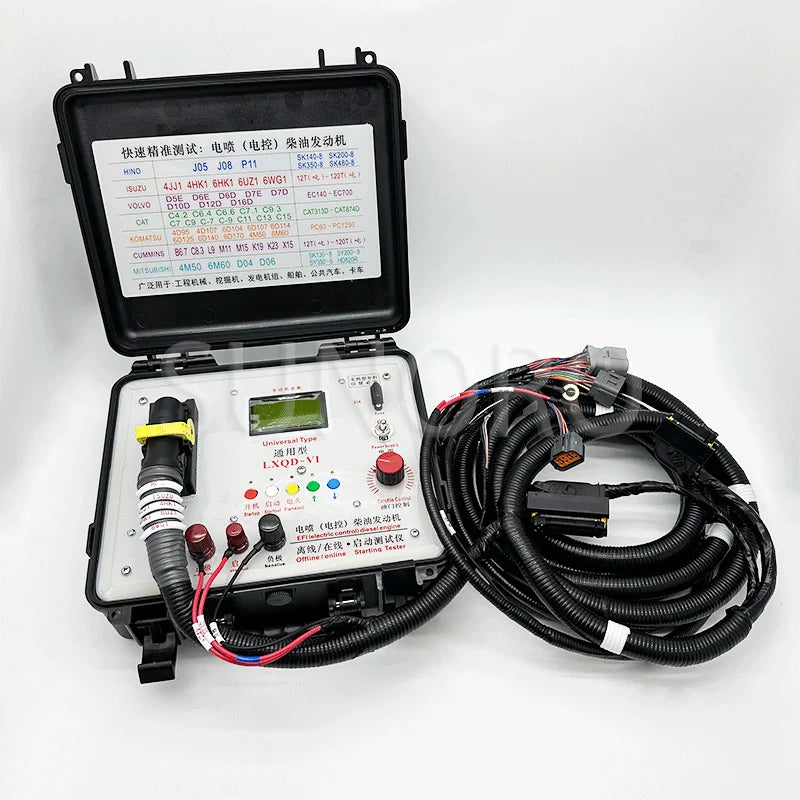 EFI Diesel Engine Starter for Test Tool Box 12TON-65TON for Excavator Generator Bus Truck Marine-Construction Machinery Parts