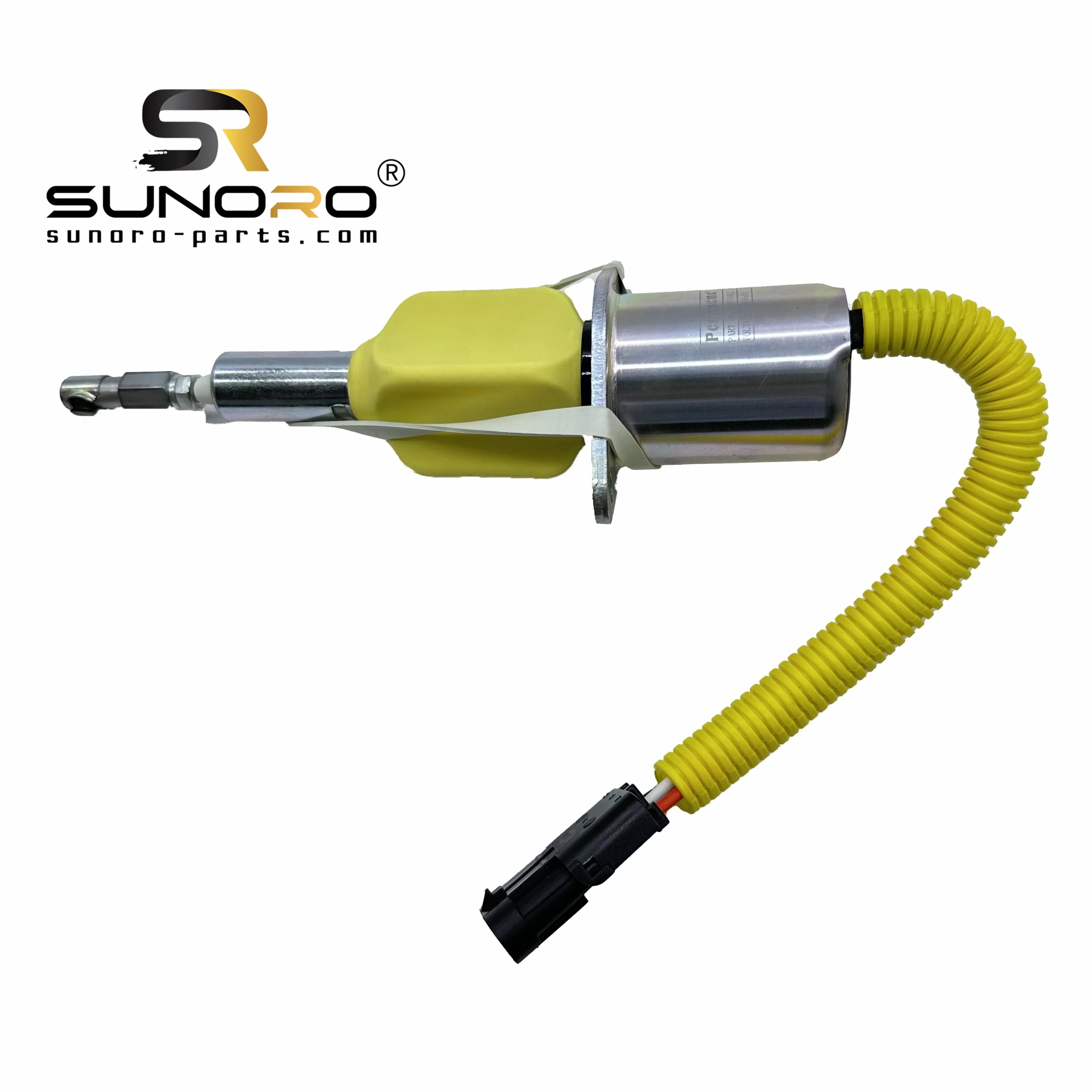 SUNORO High Quality 3928161 R290 24V Diesel Fuel Shut Solenoid 24V 3928161 Cut Off Solenoid Valve for Excavator R290