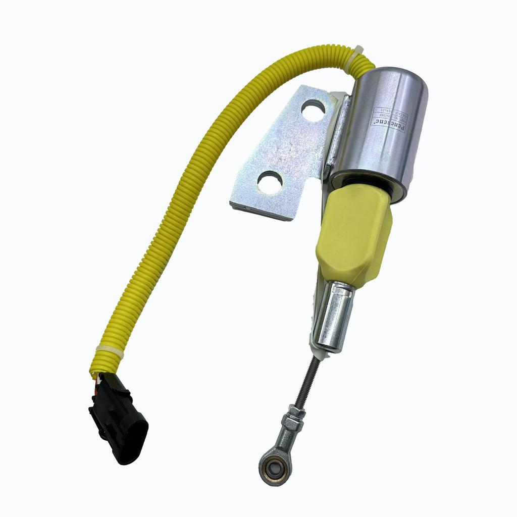 SUNORO High Quality Engine Fuel Stop Solenoid 3991168 24V Fuel Shutoff Solenoid 24V 3991168 Stop Solenoid for R130 Excavator
