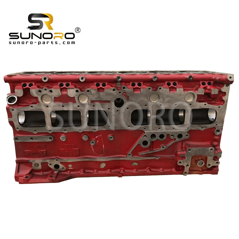 HINO P11C Engine Cylinder Block for KOBELCO SK460-8 Excavator Spare Parts Construction Machinery Component