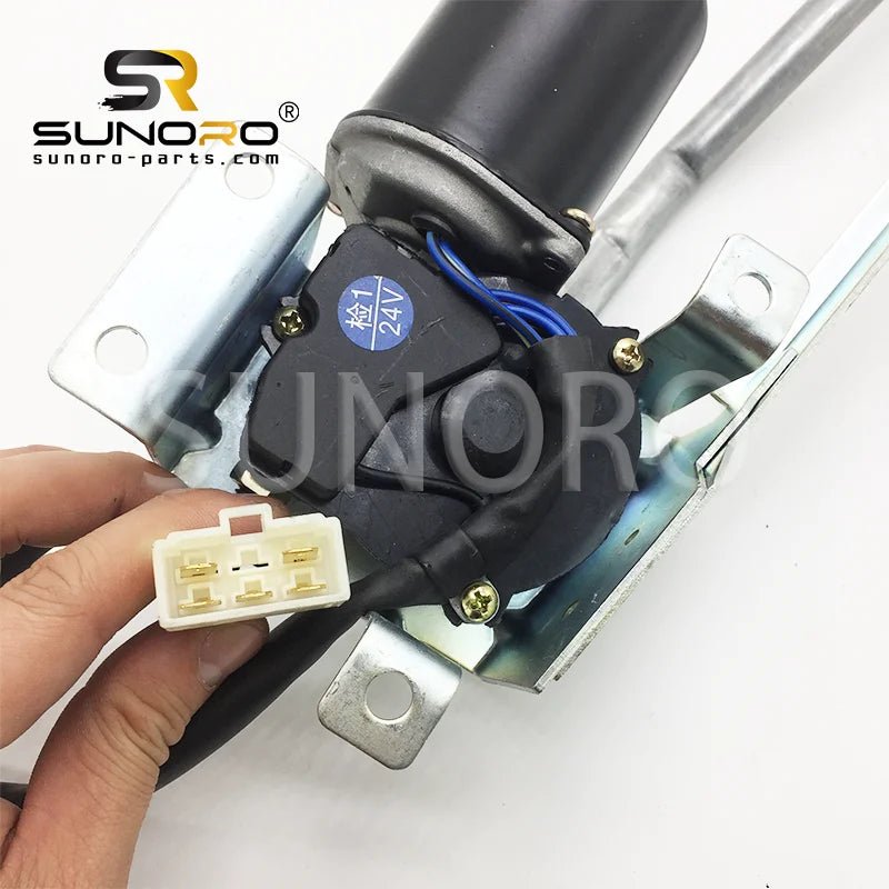 YN53C00012F2 WIPER MOTOR Construction Machinery Part That Fits for KO-BELCO SK210-8 SK330-8 SK250-8 SK260-8