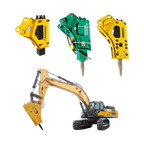 Factory Customized 20 Ton Box Crushing Hydraulic Excavator Hammer for Kamatsu PC 15R Excavator 330 Jcb Backhoe