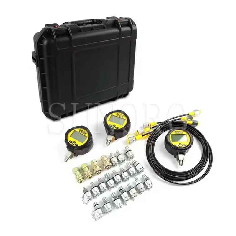 Excavator Digital Hydraulic Press Test Gauges Test Couplings Test Hoses Tools Construction Machinery