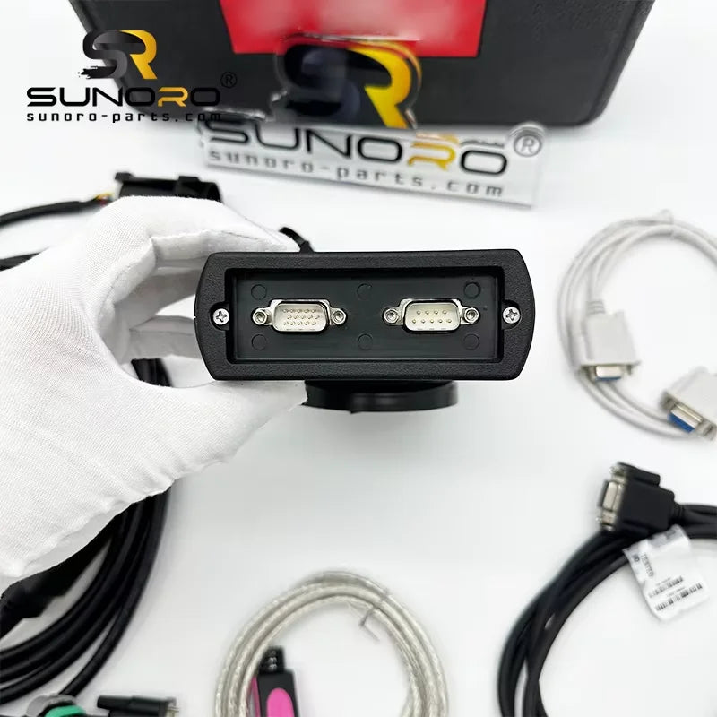 Wooden Sliding Loader Excavator Wire Harness Analyzer Diagnostic Kit (RST) Diagnostic Tool and CF53 Laptop