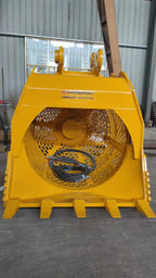 1-80T Heavy Duty Excavator Attachment Rotary Sieve Screening Bucket Crusher