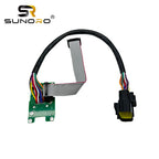 SUNORO for  EC210 EC290 Monitor Display Screen Plug 14390065 Construction Machinery Part for Excavator Monitor Connector