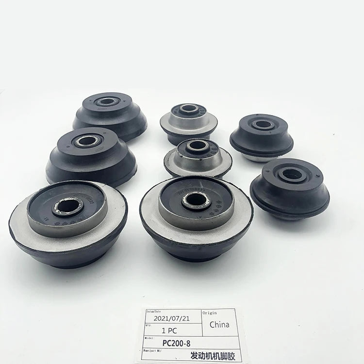 SUNORO Hot Sale Engine Mounting Engine Systems Parts Mounting Rubber Cushion Feet Bumper for PC200-8 Excavator Part