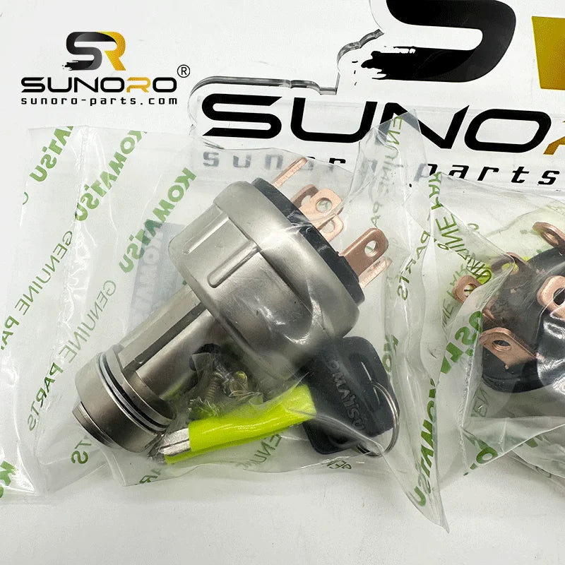 PC200-7 PC400-8 D37EX-22 Excavator Ignition Start Switch With Ignition Key 08086-20000 22B-06-11910
