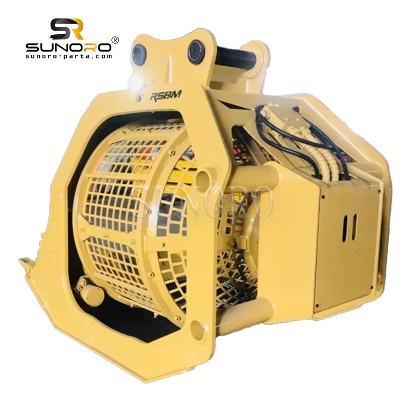 New High Efficiency Hydraulic Loader Excavator Sieve Bucket Hot Selling Rock Soil Sand Stone Sorting Rotary Screening Bucket