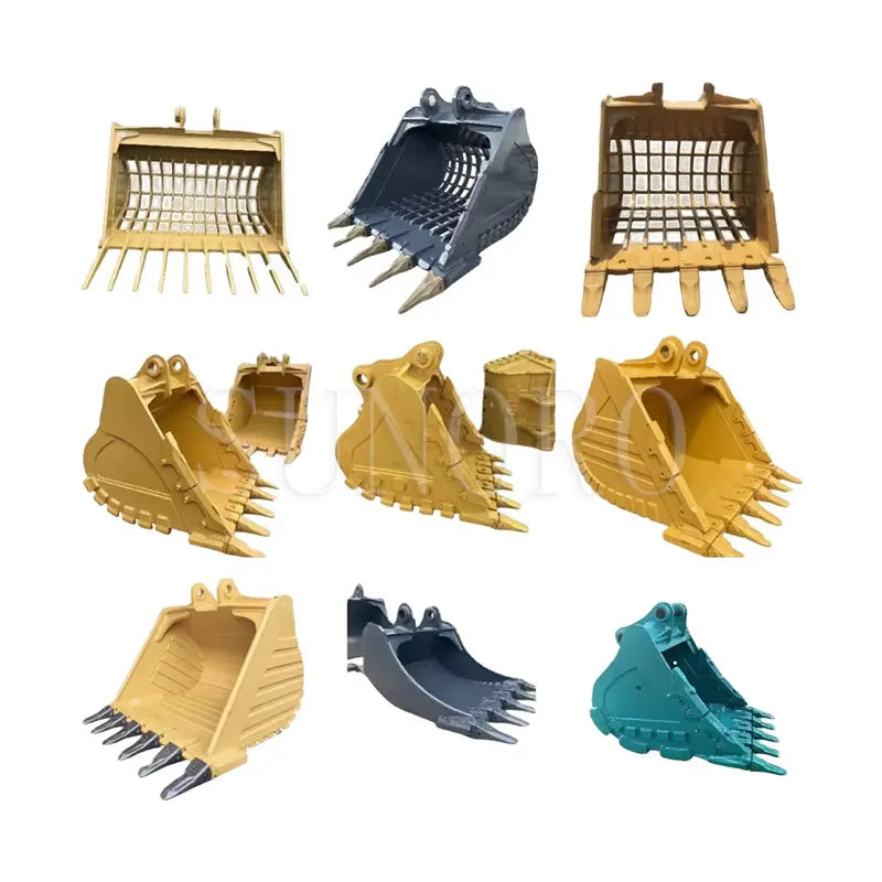 SUNORO Wholesale Best Price Rocker Hydraulic Rotator Grapple Excavator Bucket for Excavator Bulldozer