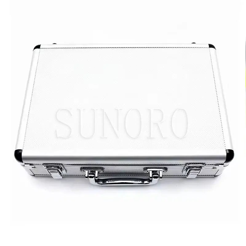 Excavator Diagnostic Tool Hydraulic Pressure Test Kit 3 Gauges 11 Couplings 3 Test Hoses Silver Aluminum Case