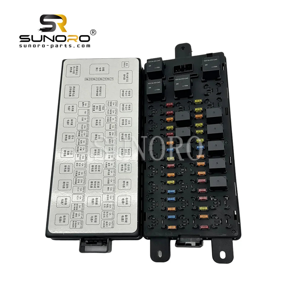 Excavator Electric Parts Fuse Box YN73E01024P2 YN24E00016F2 YN73E01023P2 for Kobelco SK200-8 SK210-8 SK210LC-8