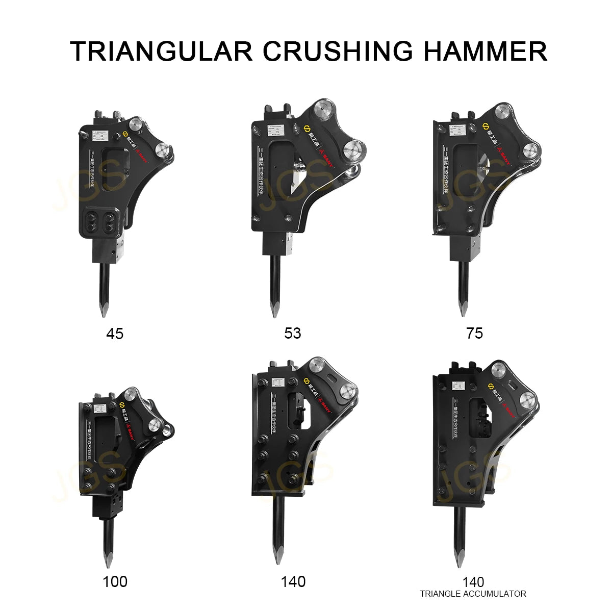 Hot Sale Factory Price OEM Excavator Hydraulic Rock Jack Hammer Breaker Mini Hydraulic Breaker Hammer and Breaker Hammer Drill