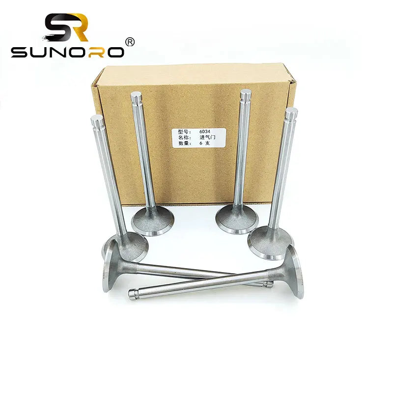 ME011245 Rikmi 6D34 diesel Engine Block Cylinder Head Intake Valve Exhaust Valve for Mitsubishi Engine Parts Valve