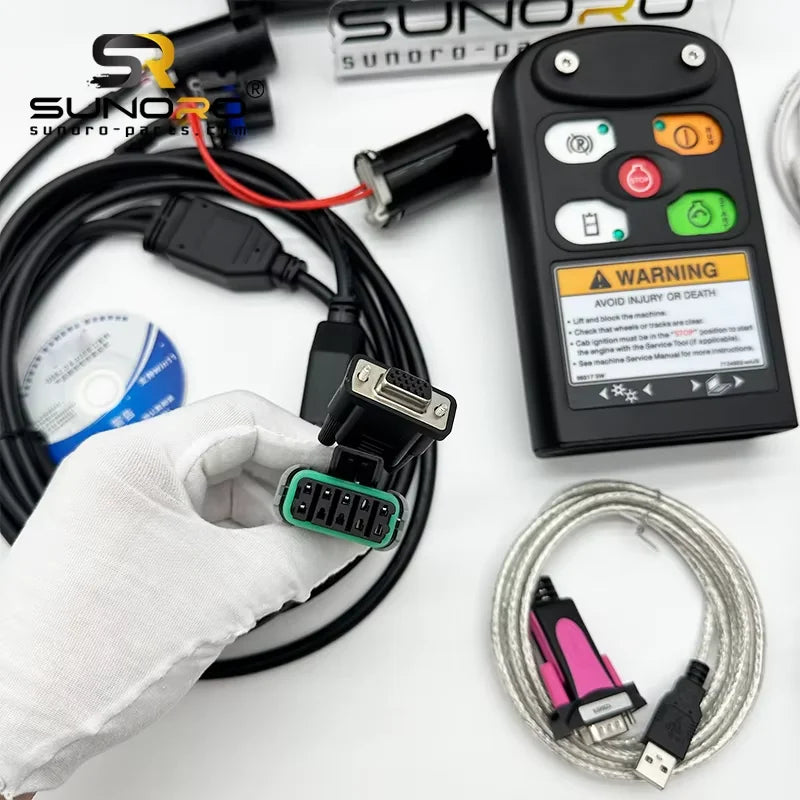 Wooden Sliding Loader Excavator Wire Harness Analyzer Diagnostic Kit (RST) Diagnostic Tool and CF53 Laptop