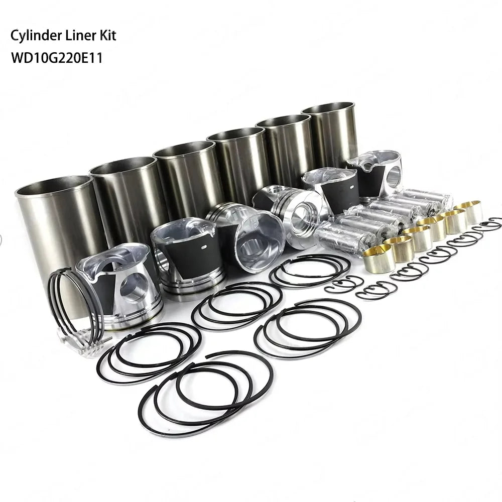Spot Goods Cylinder Liner Kit for WEICHAI WD10G220E11 Diesel Engine Spare Parts Construction Machinery for Excavator Repair