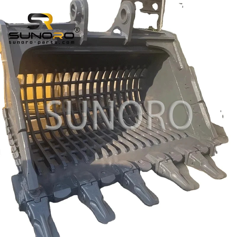 SUNORO Excavator Bucket Skeleton Bucket Grid Bucket Factory Price Fitted for PC200 PC300 PC400 PC500