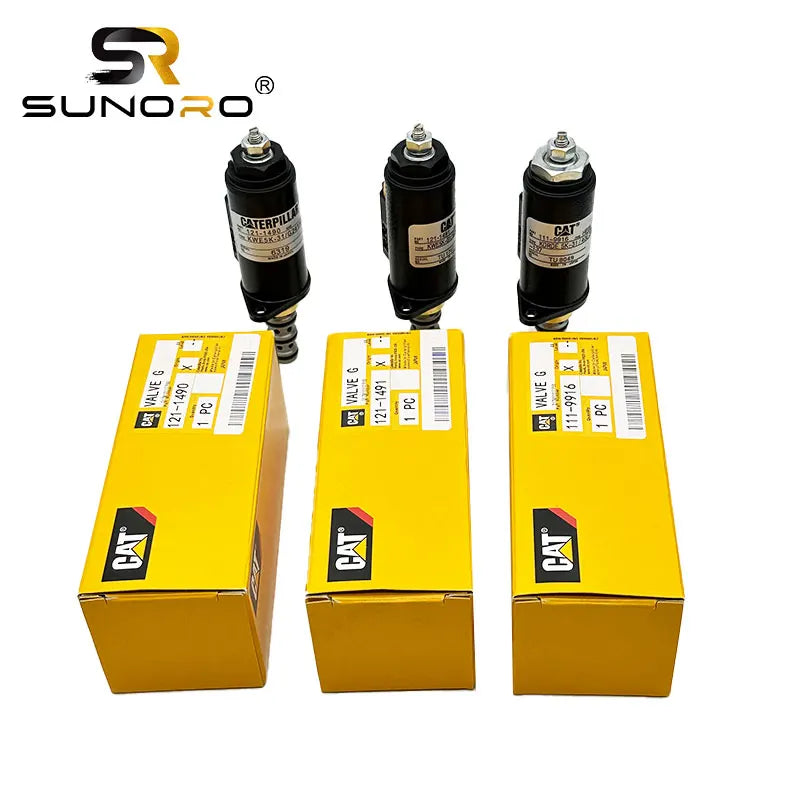 SUNORO Solenoid Valve E320B C D 121-1491 121-1490 111-9916 SK200-8 YN35V00041F1 KDRDE5K-31-30C50-102 YN35V00050F1 YN35V00049F1